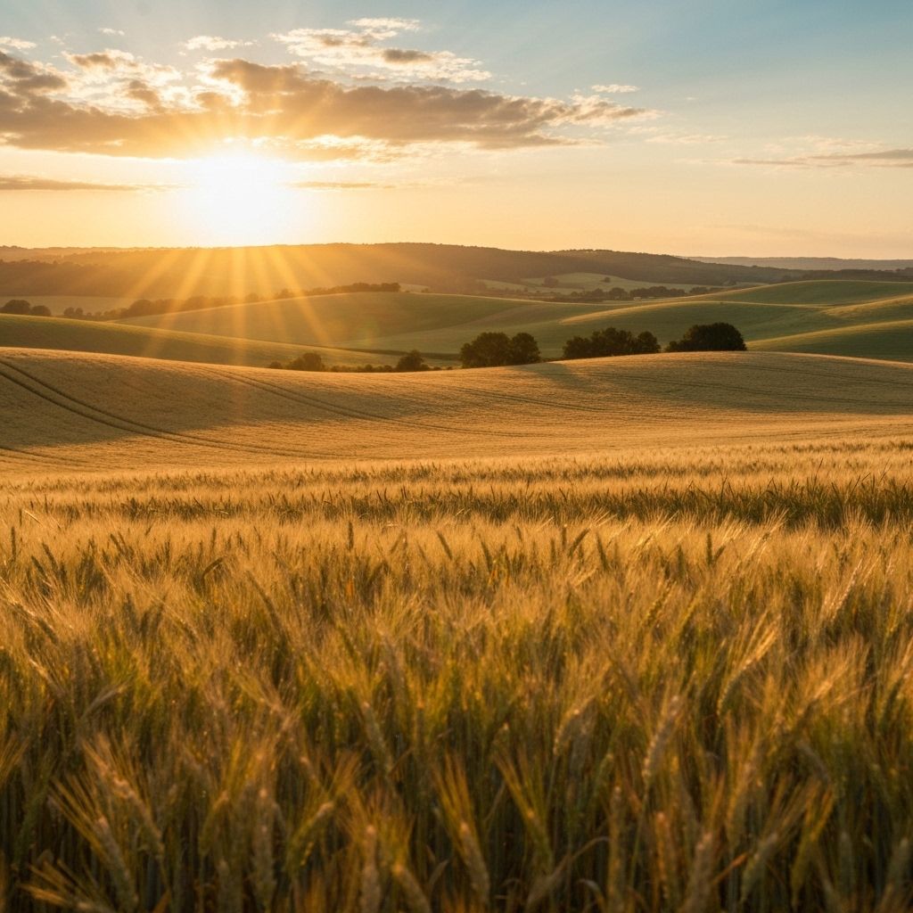 Schöne landwirtschaftliche Felder